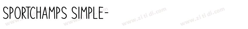 sportchamps simple字体转换